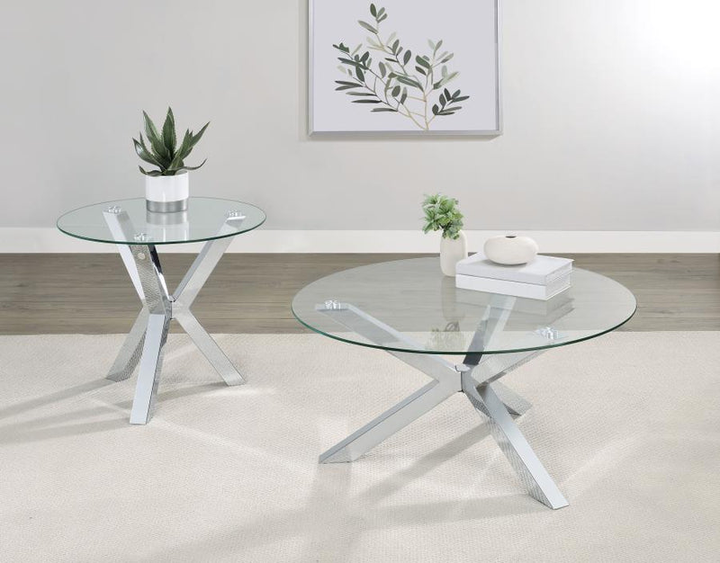 Kenzie - Round Coffee Table Set - JaxCo Furniture
