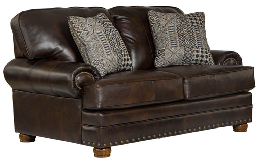 Roberto - Loveseat - Cocoa - Leather - JaxCo Furniture