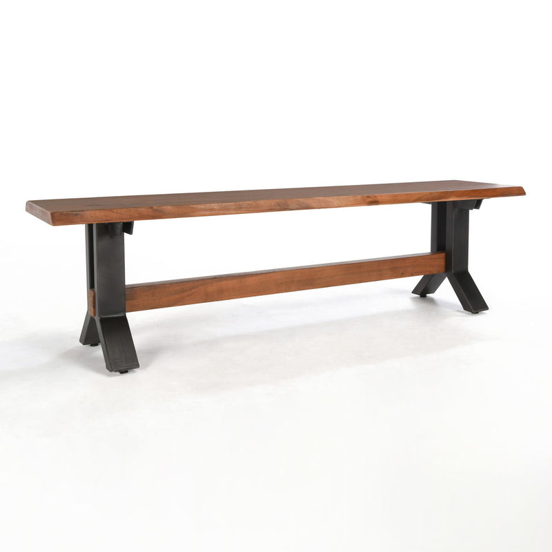 Bellamy - Bench - Honey / Black - JaxCo Furniture