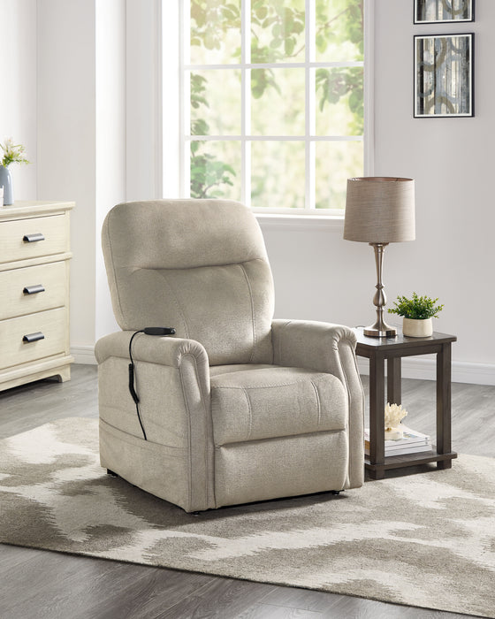 Rhodes - Power Lift Chair - Tan - JaxCo Furniture