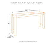 Torjin - Dark Brown - Long Counter Table - JaxCo Furniture