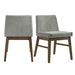 Weston - Upholstery Side Chair (Set of 2) - Walnut With Smoke Fabric - JaxCo Furniture