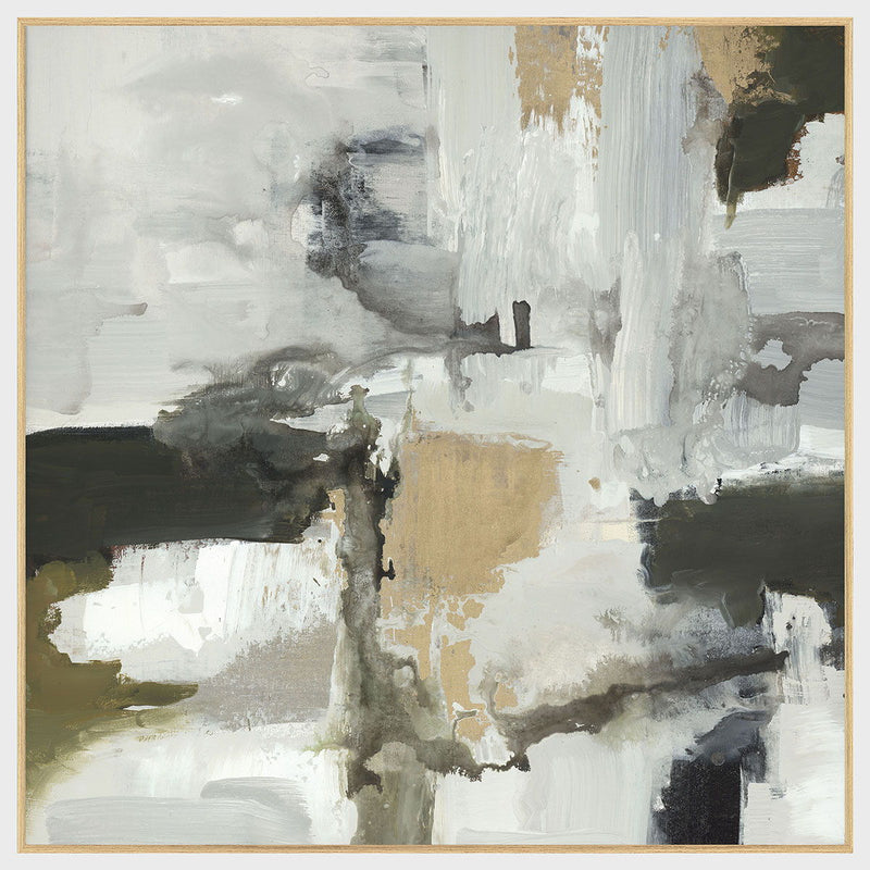 Evolve - 48" x 48" Painting Art By Buddy Whitlock - Gray / Light Brown - JaxCo Furniture