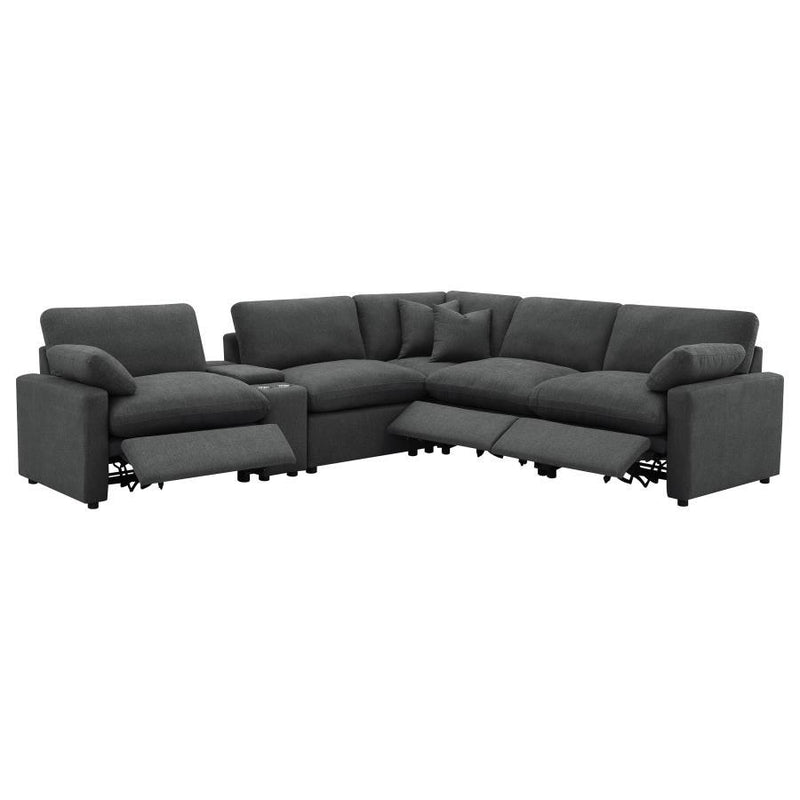 Collins - 6-Piece Modular Power Reclining Sectional - JaxCo Furniture