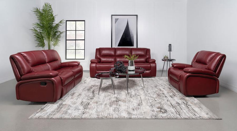 Camila - Upholstered Reclining Sofa Set - JaxCo Furniture
