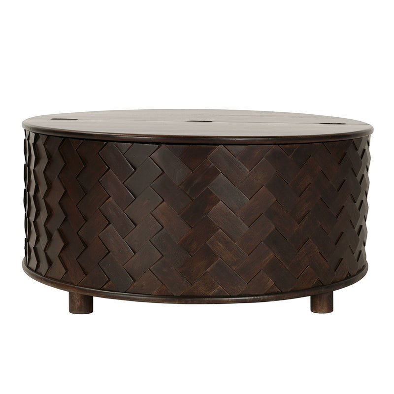 Shira - Mango Wood 24" Round Table - JaxCo Furniture