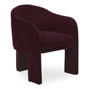 Clara - Performance Fabric Dining Chair - Plum - JaxCo Furniture