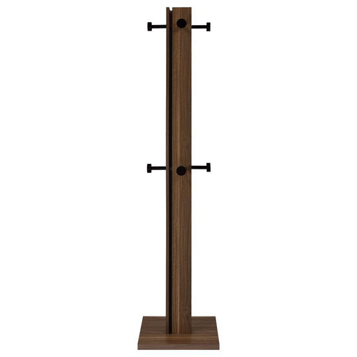 Rikkie - Coat Rack And Mirror - Walnut - JaxCo Furniture