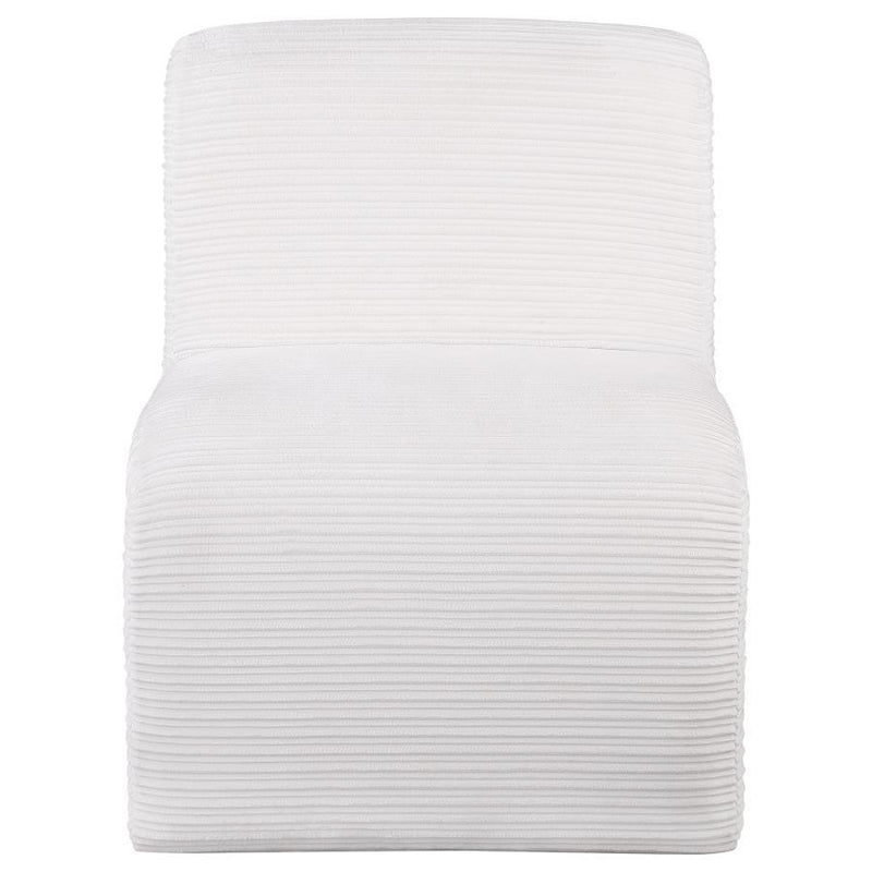 Drayton - Upholstered Curved Armless Accent Chair - JaxCo Furniture