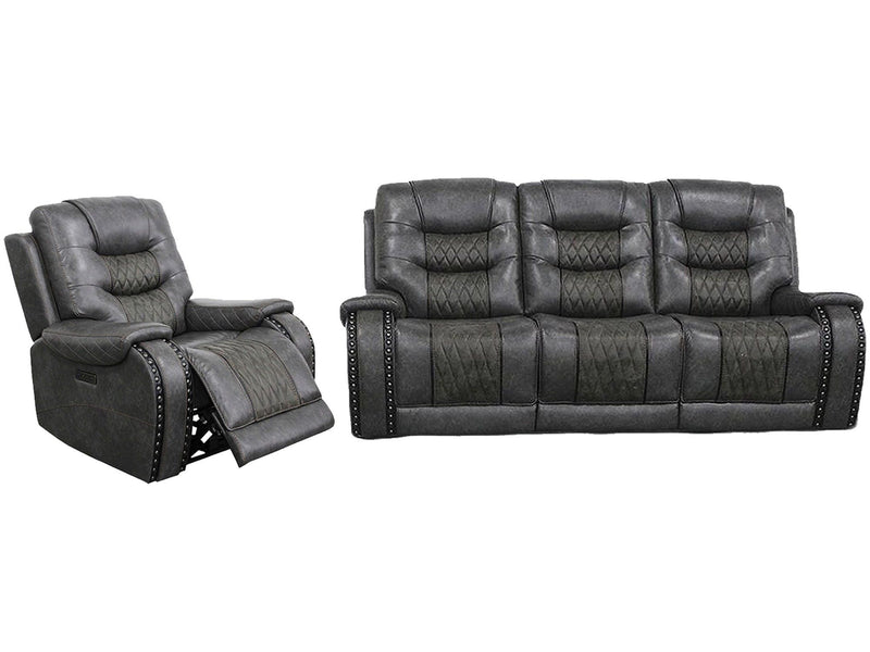 Outlaw - Power Reclining Sofa And Recliner - Stallion - JaxCo Furniture