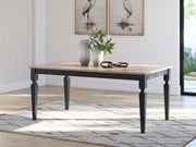 Brenkerton - Grayish Brown / Black - Rectangular Dining Room Table - JaxCo Furniture