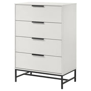 Sonora - 4-Drawer Bedroom Chest - White - JaxCo Furniture