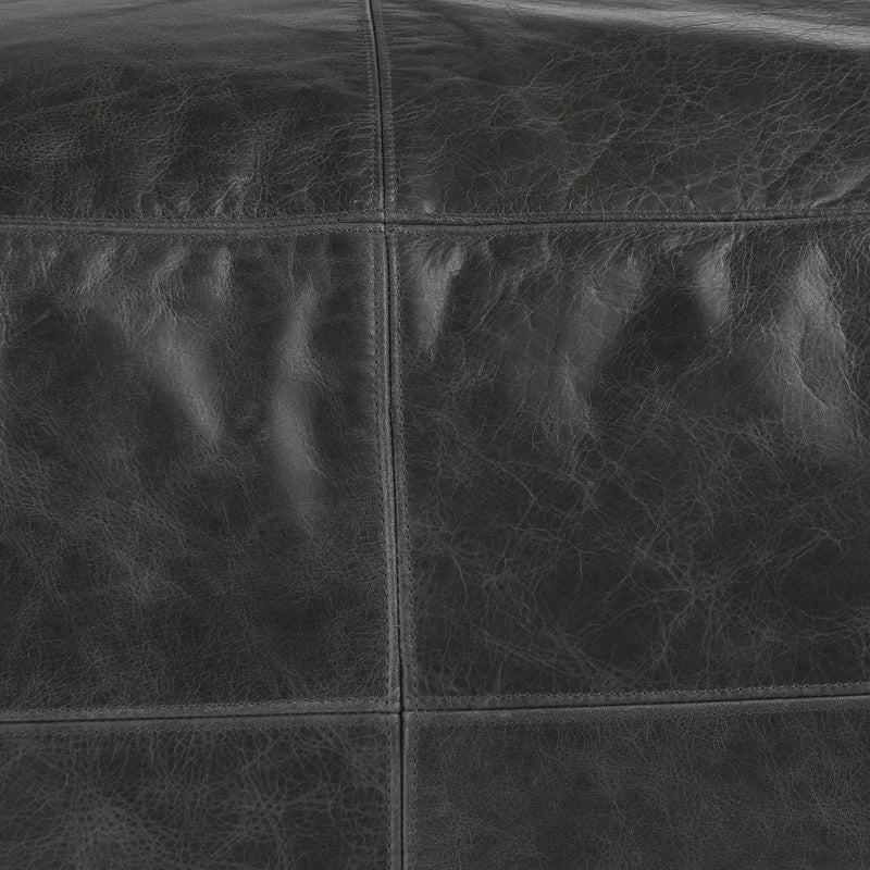 Poufs - Leather Pouf - JaxCo Furniture