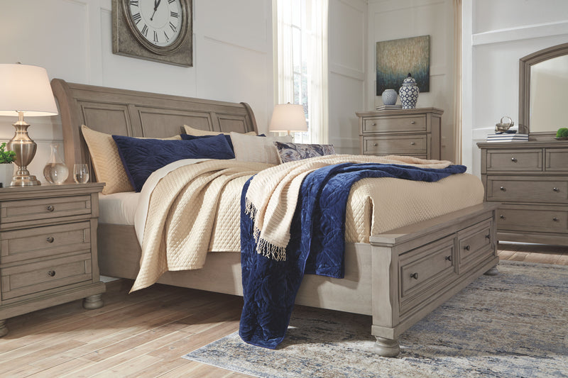 Lettner - Sleigh Bed - JaxCo Furniture