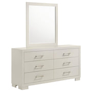 Jessica - 6-Drawer Dresser With Mirror - JaxCo Furniture