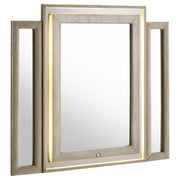Lorient - LED Dresser Mirror - Ivory And Camel - JaxCo Furniture