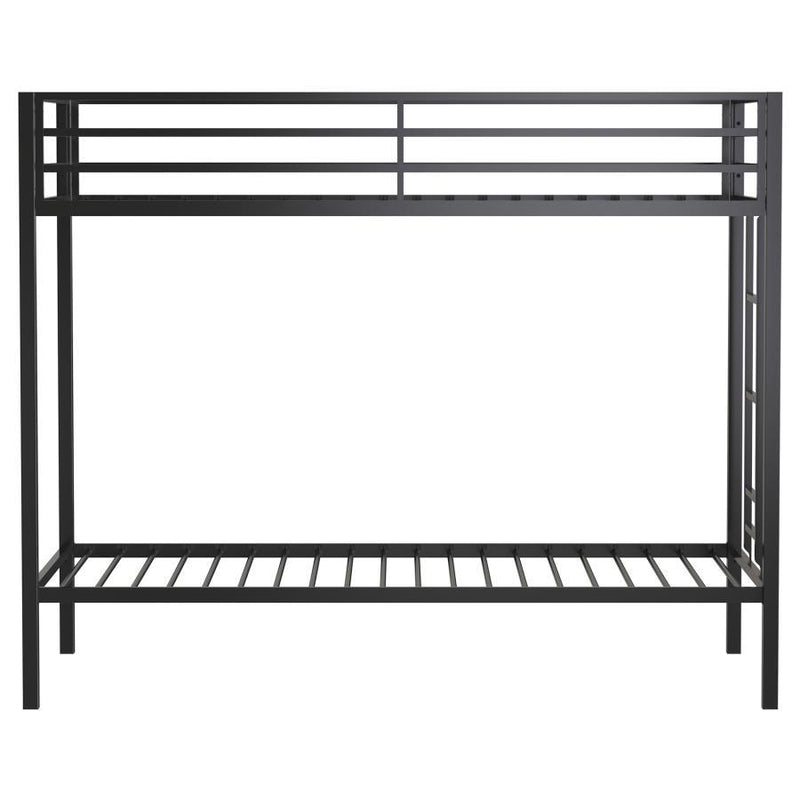 Alevera - Metal Bunk Bed With Ladder - JaxCo Furniture
