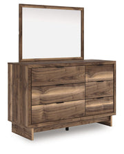 Chirason - Brown - Dresser And Mirror - JaxCo Furniture