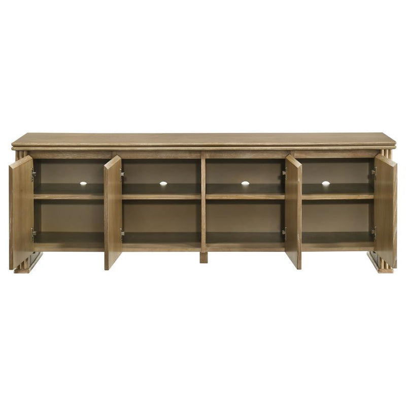 Adina - 70" TV Stand Media Console - Distressed Light Brown - JaxCo Furniture