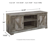 Wynnlow - TV Stand With Fireplace Option - JaxCo Furniture