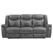 Conrad - Upholstered Padded Arm Motion Sofa - Gray - JaxCo Furniture