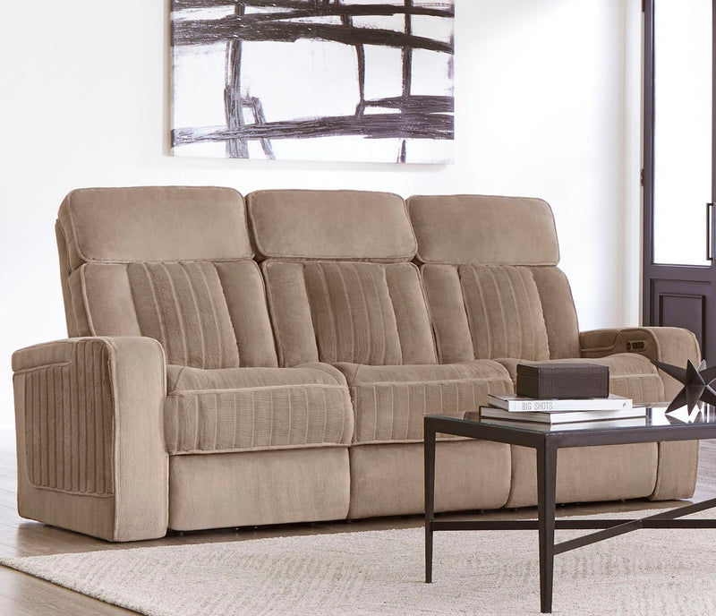 Equinox - Power Reclining Sofa With Drop Down Table - JaxCo Furniture