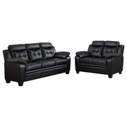 Finley - Upholstered Padded Arm Tufted Sofa Set - JaxCo Furniture