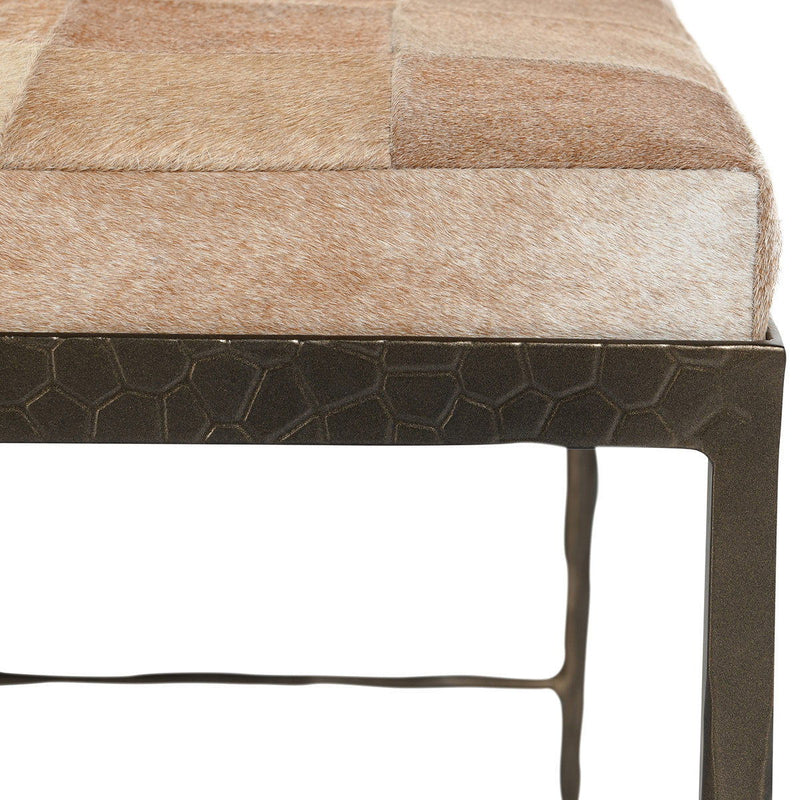 Achen - Hide Bench - JaxCo Furniture