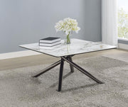 Carvell - Square Sintered Stone Table - JaxCo Furniture