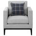 Apperson - Upholstered Track Arm Accent Chair - Light Gray - JaxCo Furniture