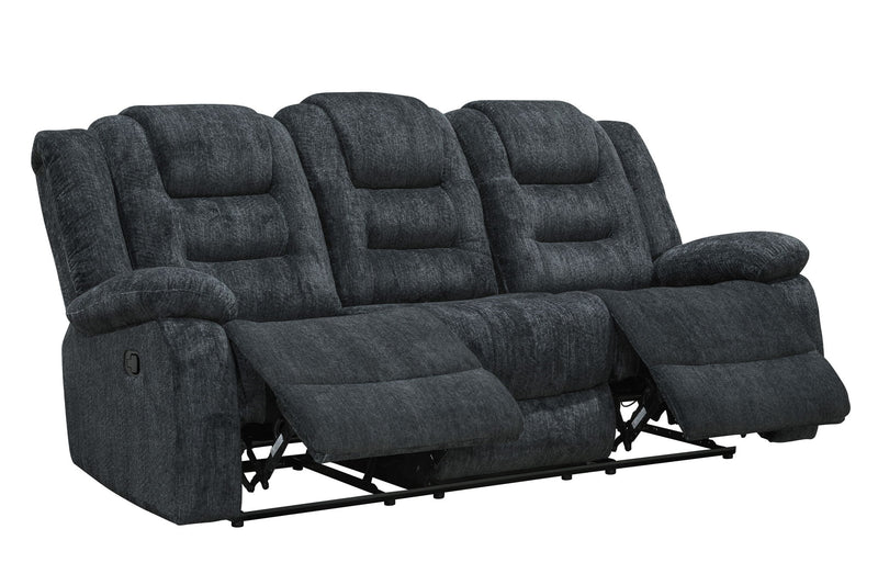 Bolton - Manual Reclining Sofa - Misty Storm - JaxCo Furniture