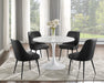 Colfax - White Marquina Marble Dining Set - JaxCo Furniture