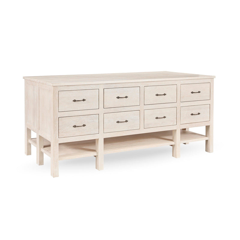 Workstation - White Washed - JaxCo Furniture