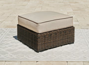 Coastline Bay - Brown - Ottoman With Cushion - JaxCo Furniture