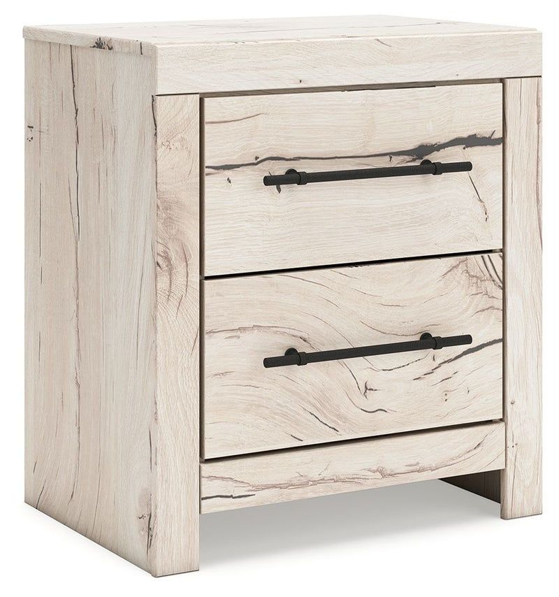 Lawroy - Light Natural - Two Drawer Night Stand - JaxCo Furniture