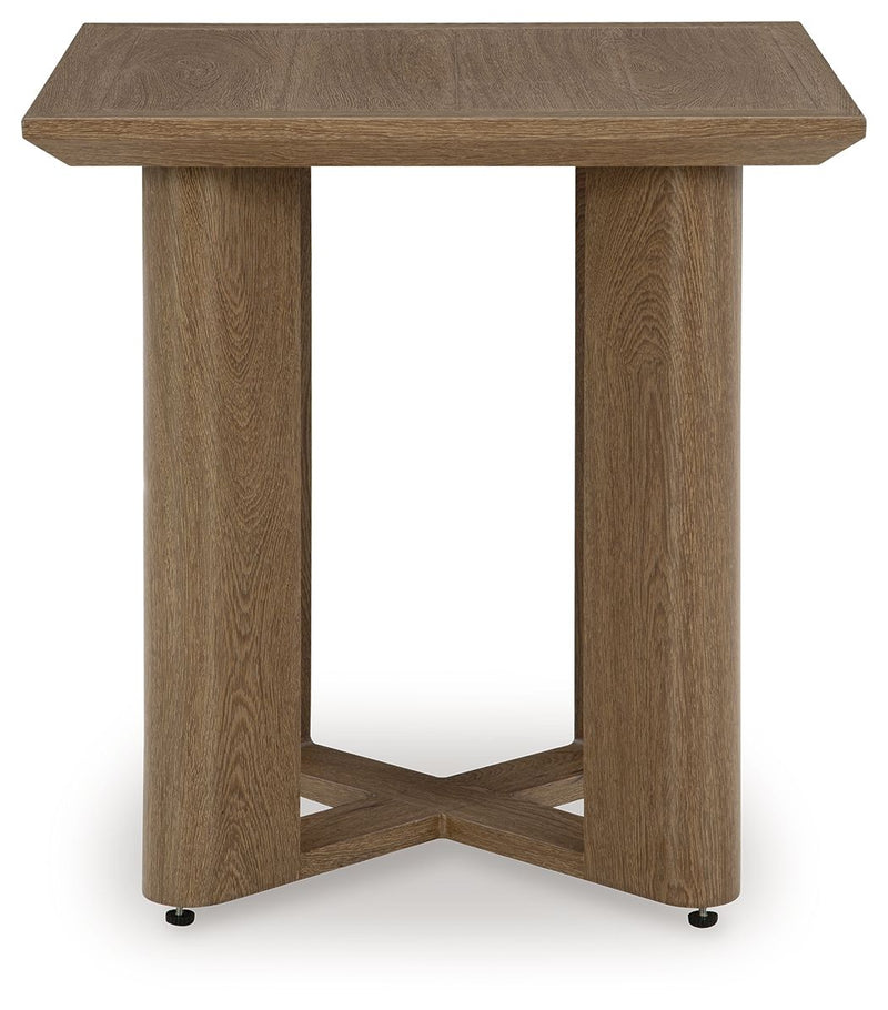 Serene Bay - Dark Brown - Square End Table - JaxCo Furniture