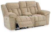Tip-off - Power Reclining Loveseat With Console / Adj Headrest - JaxCo Furniture