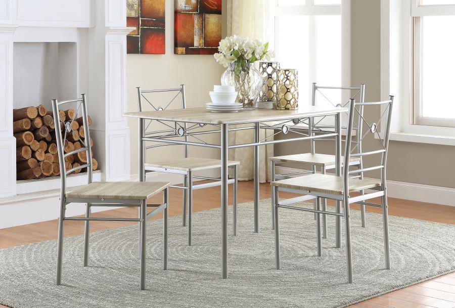 Anna - 5-Piece Rectangular Dining Set - JaxCo Furniture