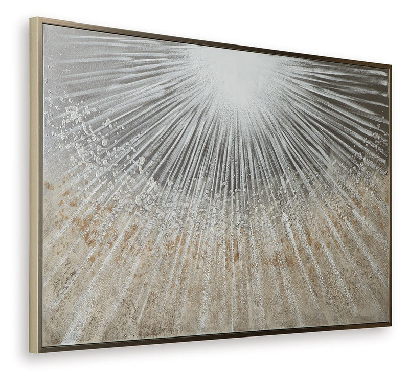 Waldard - Gray / Taupe / White - Wall Art - JaxCo Furniture