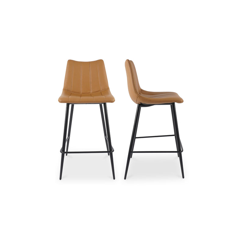 Alibi - Counter Stool (Set of 2) - Tan - JaxCo Furniture