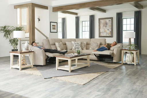 McPherson Modular Sectional - Power Lay Flat Recliner - Buff - 43.5" - JaxCo Furniture