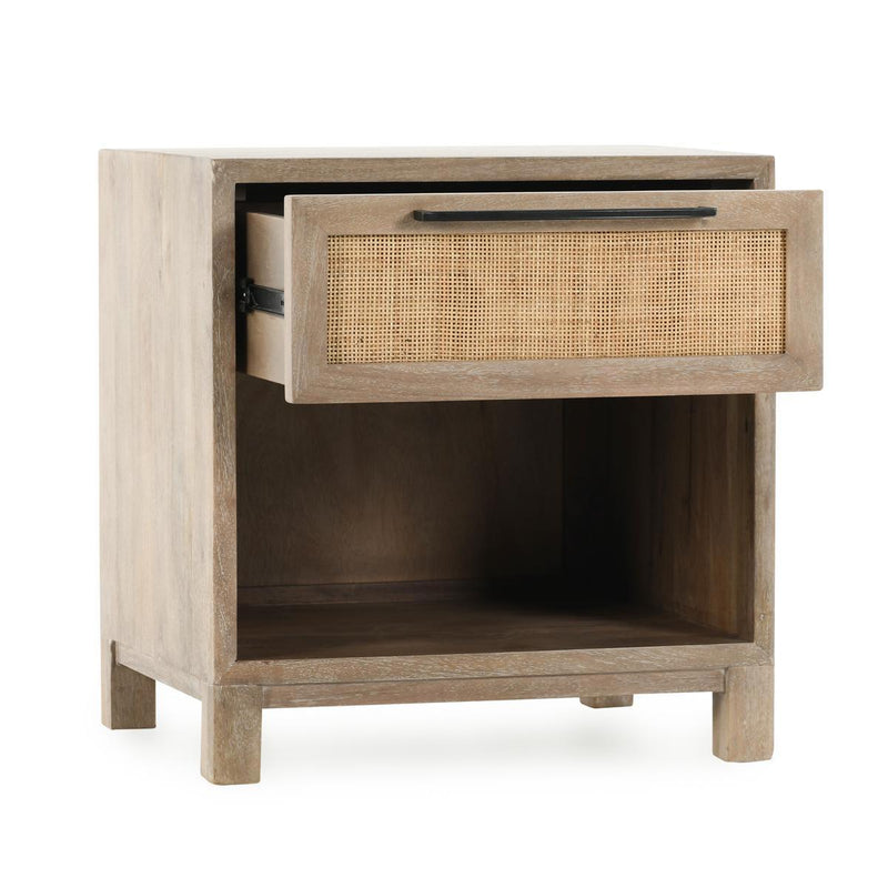 Jensen - 1 Drawer Nightstand - Taupe - JaxCo Furniture