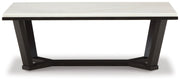 Fostead - White / Espresso - Rectangular Cocktail Table - JaxCo Furniture
