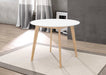 Breckenridge - Round Dining Table - Matte White - JaxCo Furniture