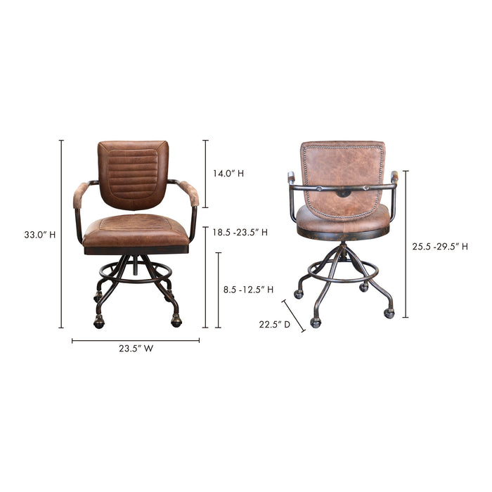 Foster - Desk Chair - Soft Brown - JaxCo Furniture