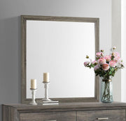 Wright - Dresser Mirror - Brown Oak - JaxCo Furniture