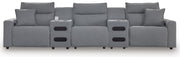 ModMax II - Salt And Pepper - Reclining Sectional - JaxCo Furniture