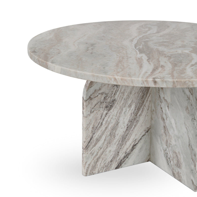Reilly - Marble Round Table - JaxCo Furniture