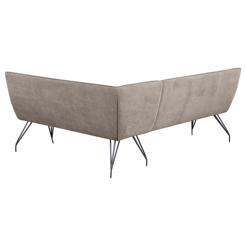 Dodson - Fabric Upholstered L-Shaped Nook Dining Bench - JaxCo Furniture