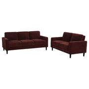 Ruth - Upholstered Track Arm Sofa Set - JaxCo Furniture